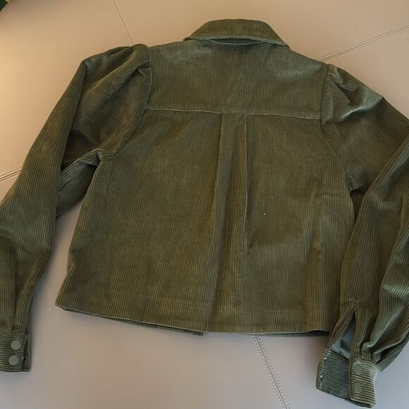 NWOT Ted Baker Onetaa Corduroy Boxy Shirt Jacket with Puffed Balloon sleeves. - Picture 5 of 7